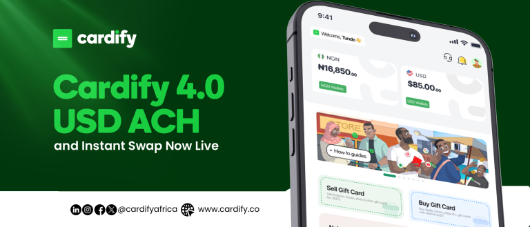 Cardify 4.0 USD ACH and Instant Swap Now Live
